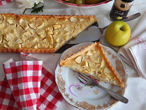 Tarte pommes et noix de coco