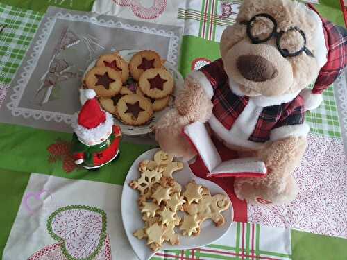 Sablés lunettes à la confiture et à la pâte à tartiner