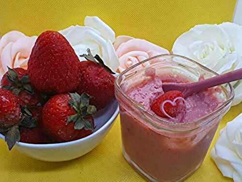 Crème dessert aux fraises
