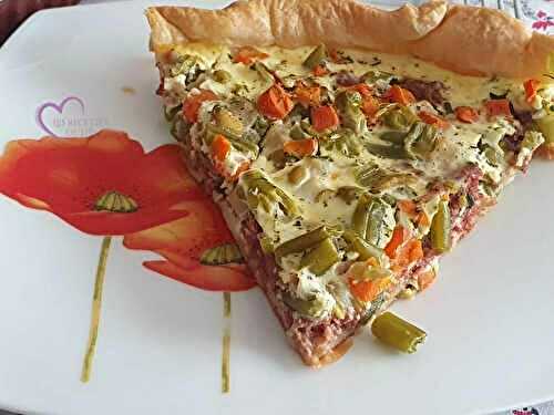 Tarte aux légumes et corned-beef