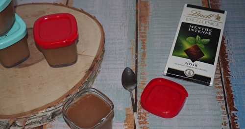 Crèmes dessert allégées au chocolat menthe à la multidélices