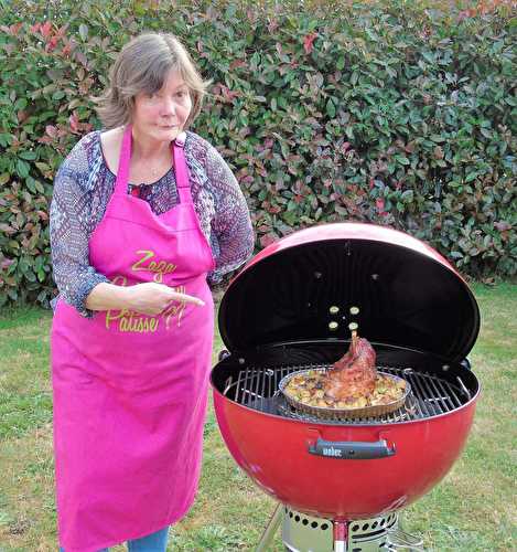 1er essai du Barbecue Weber Master Touch (Palette de porc / légumes)