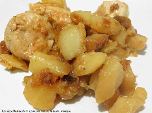 Aiguillettes de poulet et pommes de terre au Cookéo - Les recettes de Zaza .