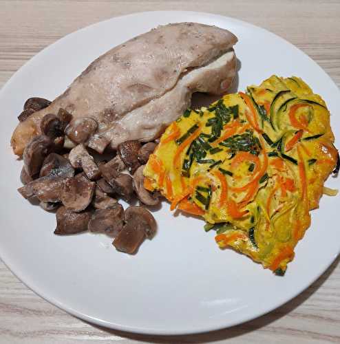 Blancs de poulets et clafoutis de légumes Recette Tupperware