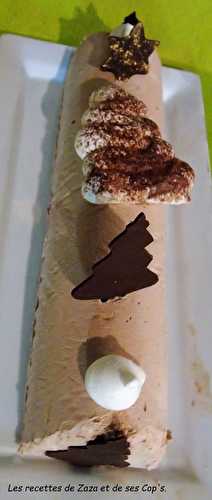 Bûche glacée au Nutella et Kinder Bueno