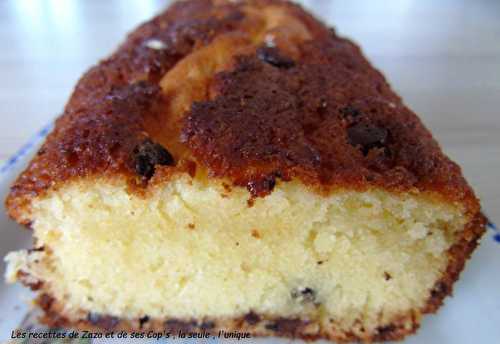 Cake au jus de clémentine et pépites de chocolat