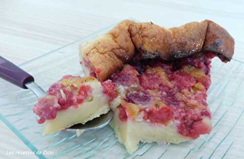 "Clafoutis" aux framboises du jardin