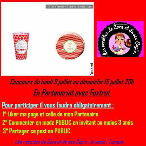 Concours sur ma page FACEBOOK