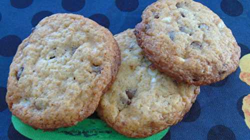 Cookies aux 3 chocolats - Les recettes de Zaza .