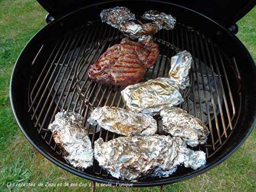 Côte de bœuf et pommes de terre à la braise au BBQ Master Touch Weber