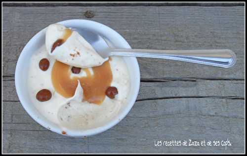 Crème glacée rapidos au caramel - Les recettes de Zaza .