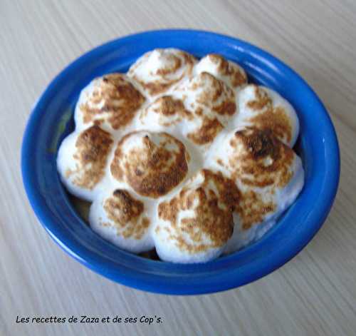 Crèmes meringuées aux 2 citrons - Les recettes de Zaza .