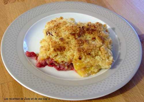 Crumble pêches / framboises OmnicuiseurVitalité