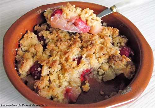 Crumble pommes / framboises