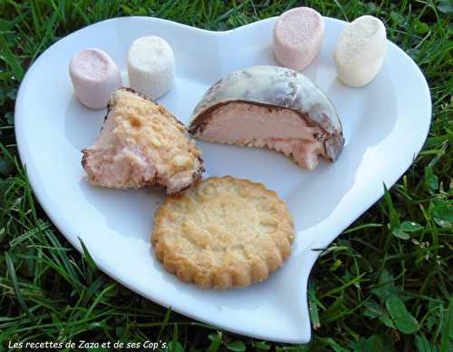 Demi sphères Chamallows chocolat et sablés