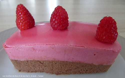 Duo de mousse chocolat et framboises du jardin pour 2 personnes