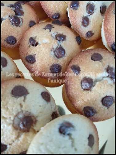 Financiers au citron et pépites de chocolat au lait