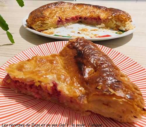 Galette des Rois à la framboise du jardin