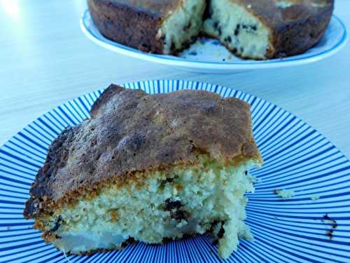 Gâteau aux poires et chocolat