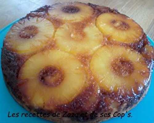 Gâteau renversé à l'Ananas - Les recettes de Zaza .