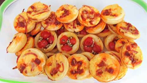 Minis tartelettes aux tomates cerises du jardin et huile d'olive Oliveraie JeanJean