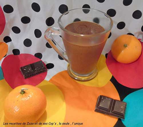 Mousse au chocolat à la clémentine - Les recettes de Zaza .