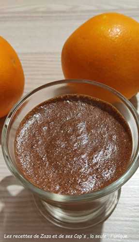 Mousse au chocolat noir à l'orange - Les recettes de Zaza .