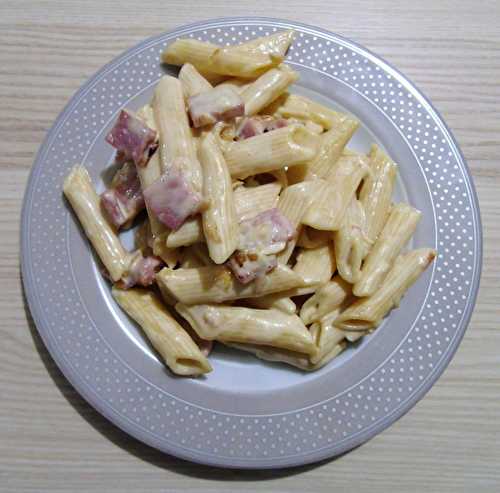 Pâtes à la crème au jambon à griller au Cookéo