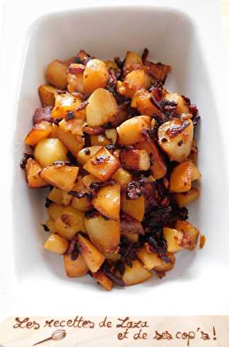 Pommes de terre à l'oignon et aux lardons au Cookeo