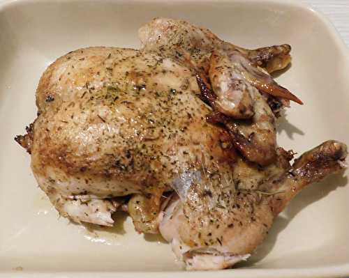 Poulet entier aux herbes au Cookeo