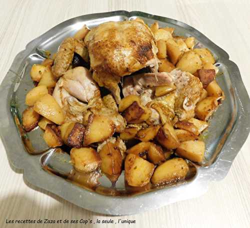 Poulet entier et ses pommes de terre (le tout au Paprika) au Cookéo