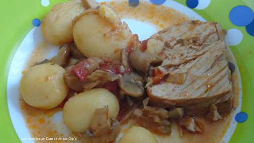 Rôti de porc à mijoteuse - Les recettes de Zaza .