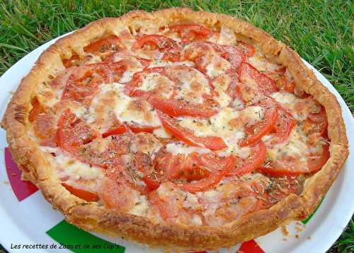 Tarte à la tomate et à la mozzarella