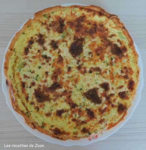 Tarte aux courgettes du jardin et à la carotte