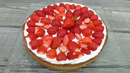 Tarte aux fraises à la Chantilly