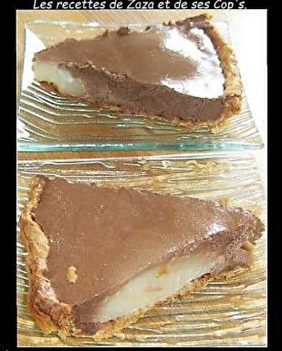 Tarte aux poires et aux 2 chocolats