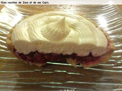 Tartelettes framboises  et chocolat blanc.