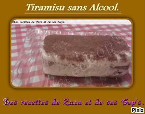 Tiramisu sans alcool.