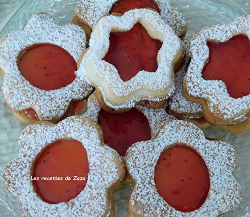 Sablés à la confiture de fraises