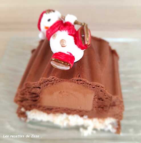 Bûche chocolat cœur crémeux carambar