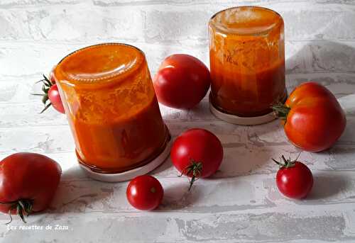 Coulis de tomates du jardin au Cook Expert
