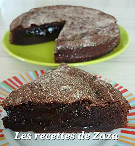 Fondant peu sucré aux 2 chocolats