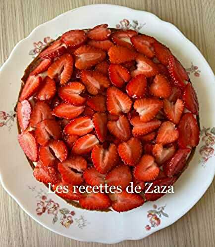 Tarte aux fraises du jardin
