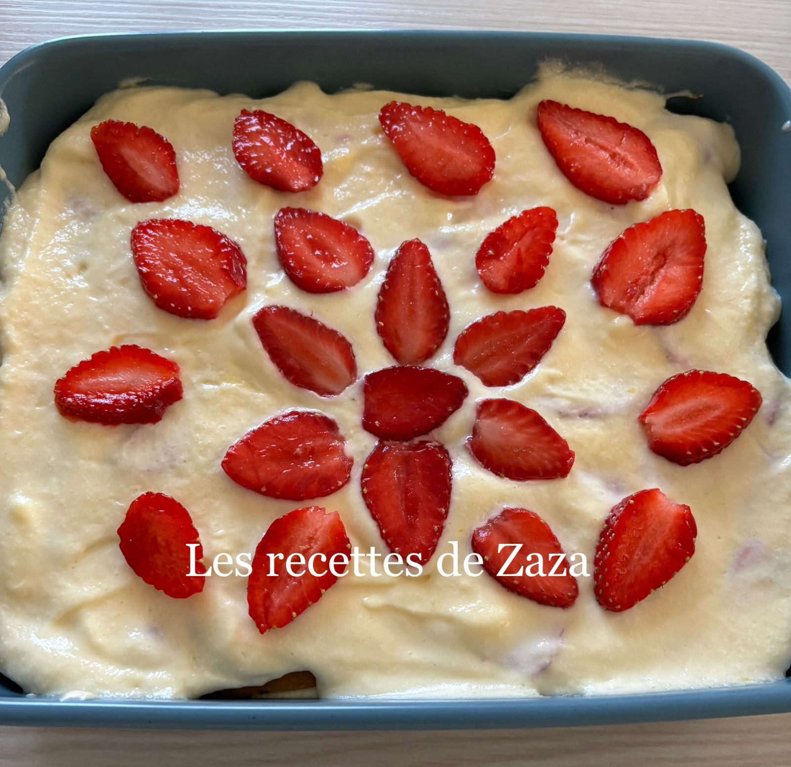 Tiramisu aux fraises du jardin