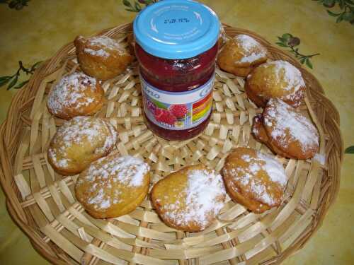 Beignets à la framboise