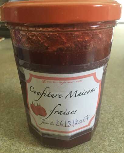 Confiture de fraises