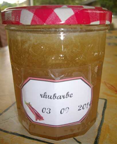 Confiture de rhubarbe (brochure Alsa vitpris)