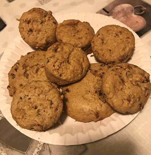 Cookies à la pâte de noisettes et pépites de chocolat