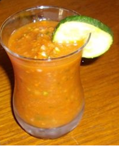 Gaspacho en verrines - Les recettes faciles de Titine