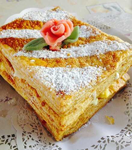 Millefeuille à la framboise